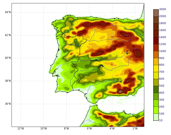 orografia ECMWF Continente