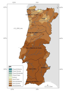 mapa spi valores precipitacao medios