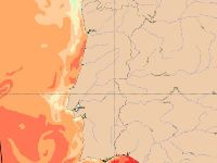 Previsão temperatura da superfície do mar