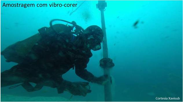 Amostragem com vibro-corer