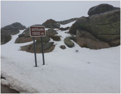 Fotografia de 28 de janeiro de 2020 - neve na Serra da Estrela 