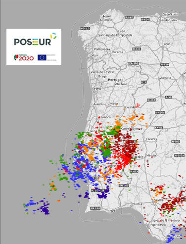 Descargas elétricas nuvem solo