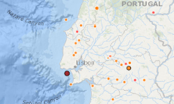 Sismo 31 de janeiro a sul de Oeiras