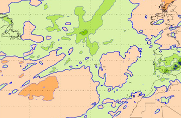 Anomalias do campo da quantidade de precipitação mensal para o mês de março de 2022 (período de 1991-2020)