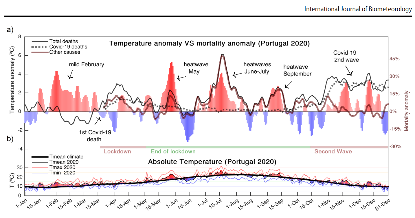 Temperature anomaly VS Mortality anomaly (Portugal 2020)