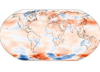 Figura 1: Anomalia da temperatura do ar à superfície em julho de 2025 em relação à normal climatológica 1991–2020, no globo e no continente europeu. Fonte: Copernicus Climate Change Service/ECMWF.
