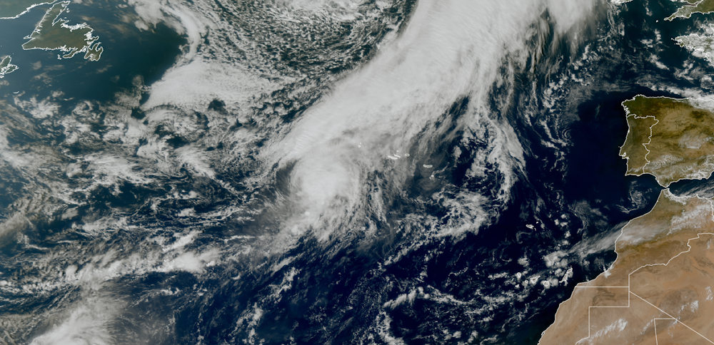 Imagem do satélite MSG 0° (High Rate SEVIRI VIS 0.6 μm) de 2025-09-25 às 14H00 