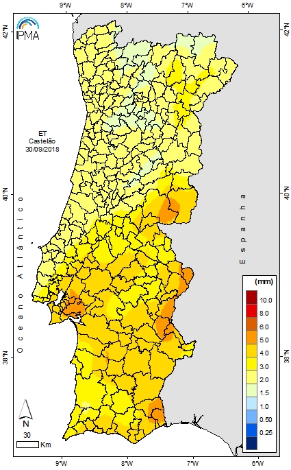 EVAPOTRANSPIRAÇÃO PARA A VINHA, CASTA CASTELÃO