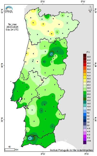 Temperatura do ar maxima