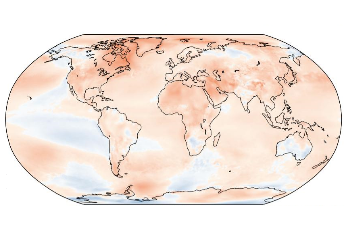Figura 1: Anomalias da temperatura média do ar em 2021, em relação à normal de 1981-2010. Fonte: Copernicus Climate Change Service/ECMWF